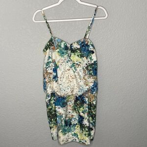 See U Soon Green Key Hole Sleeveless Dress Size Small